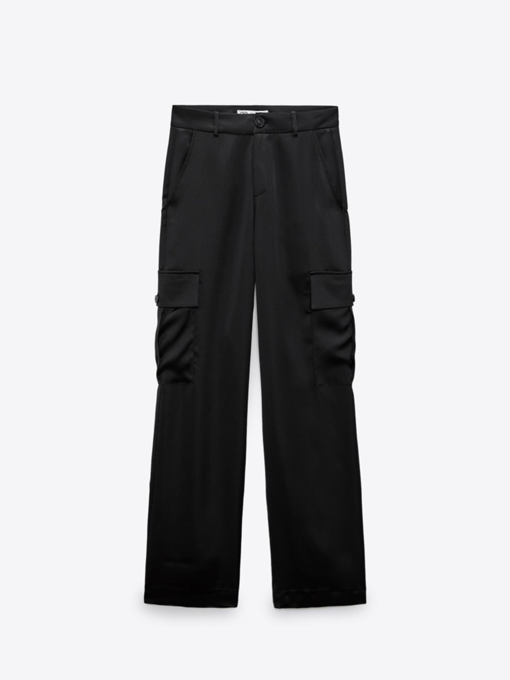 Zara Satin effect cargo pants